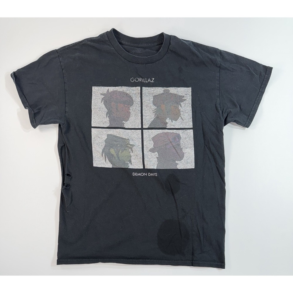 Gorillaz‎ Demon Days Band T Shirt Album Graphic Indie Rock Tee